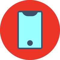 Phone Flat Multi Circle Icon vector