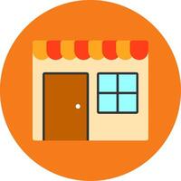 Shop Flat Multi Circle Icon vector