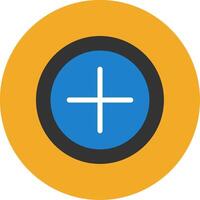 Add Flat Multi Circle Icon vector