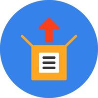 Unboxing Flat Multi Circle Icon vector