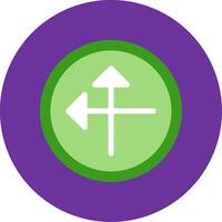 Intersect Flat Multi Circle Icon vector