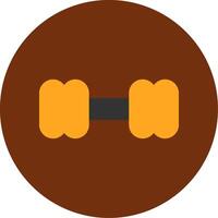 Dumbbell Flat Multi Circle Icon vector