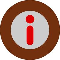 Info Flat Multi Circle Icon vector