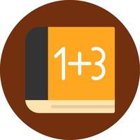 Maths Flat Multi Circle Icon vector