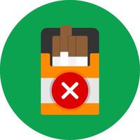Quit Smoking Flat Multi Circle Icon vector