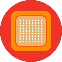 Nicotine Patch Flat Multi Circle Icon vector