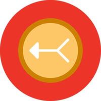 Merge Flat Multi Circle Icon vector
