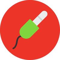 Audio Jack Flat Multi Circle Icon vector