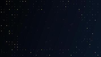 copy space for text in center stylish dark blue gradient to black minimalistic background with golden dots video