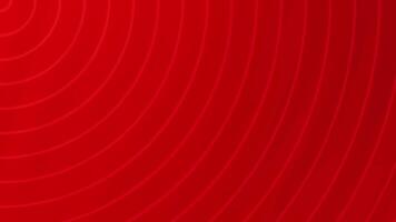 Red Circular Line Pattern Background Loop. video