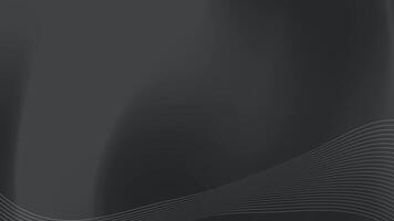 Dark Grey Abstract Wave Lines Background Loop. video