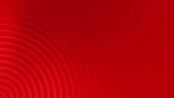 Red Circular Lines Pattern Background Loop. video