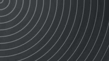 Dark Grey Circular Line Pattern Background Loop. video
