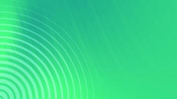 Green Circular Lines Pattern Background Loop. video