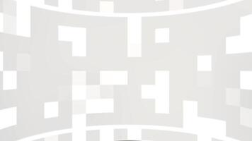 White Curved Pixelated Background Loop. video
