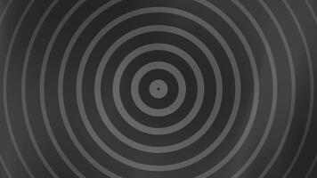 Dark Grey Concentric Circles Abstract Background Loop. video