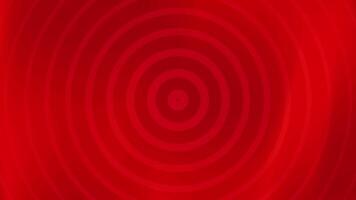 Red Concentric Circles Abstract Background Loop. video