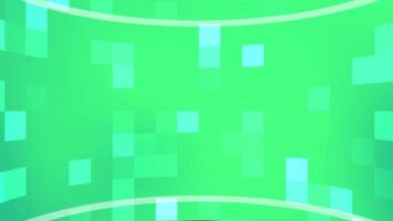 Green Curved Pixelated Background Loop. video