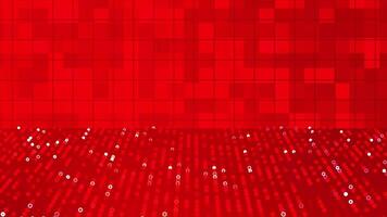 Red Circles and Squares Geometric Abstract Background Loop. video