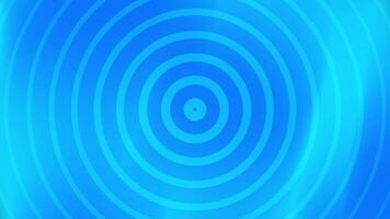 Blue Concentric Circles Abstract Background Loop. video