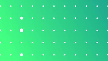 Green gradient with dots grid, seamless looping animation. video