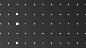 Black grey background with dots grid, seamless looping animation. video