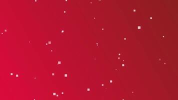 Red gradient with scattered squares, seamless looping animation. video