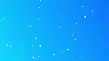 Blue gradient with scattered squares, seamless looping animation. video
