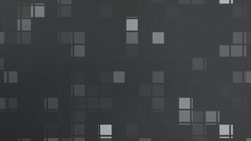 Dark Grey Grid Pattern Background Loop. video