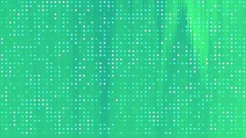 Green Dotted Grid Abstract Digital Background Loop. video