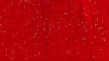 Red Dotted Grid Abstract Digital Background Loop. video