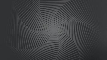 Dark Grey Geometric Lines Hexagonal Abstract Background Loop. video
