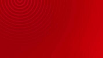 Red Concentric Circles on Abstract Background Loop. video