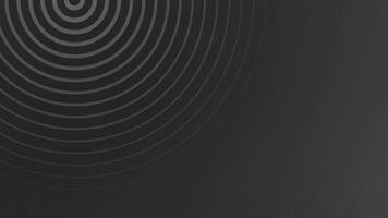 Dark Grey Concentric Circles on Abstract Background Loop. video