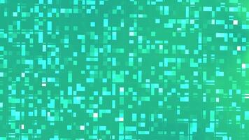Green Pixel Grid Animation Background Loop. video