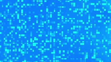 Blue Pixel Grid Animation Background Loop. video