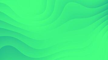 Elegant abstract green gradient waves loop animation. video