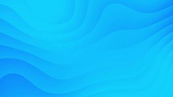 Elegant abstract blue gradient waves loop animation. video