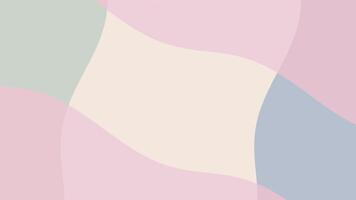 Pastel waves create a tranquil, minimalist abstract background. video