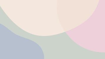 Pastel waves create a tranquil, minimalist abstract background. video