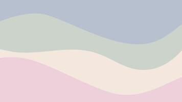 Pastel waves create a tranquil, minimalist abstract background. video