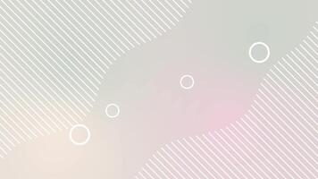 pastel gradiente com diagonal linhas e branco círculos para moderno projetos. video