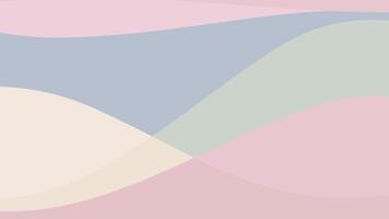 Pastel waves create a tranquil, minimalist abstract background. video