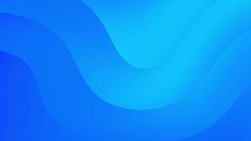 Minimalist blue gradient wave pattern loop animation. video