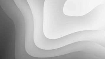 Sleek grey curves modern abstract loop animation. video