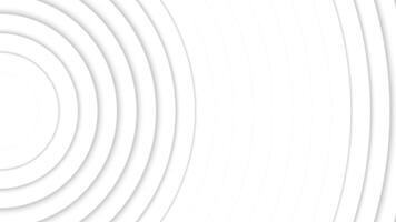 Abstract white circles pristine backdrop loop animation. video