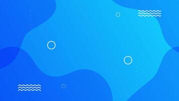 Blue gradient looping animation with geometric shapes. video