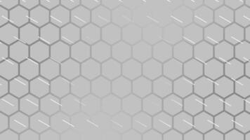Gray hexagonal pattern looping animation. video