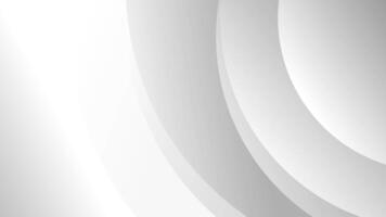 White and grey animation with curved shapes, minimalist background. video
