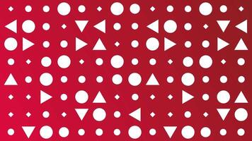 Red gradient with circles, triangles, diamonds, seamless looping. video